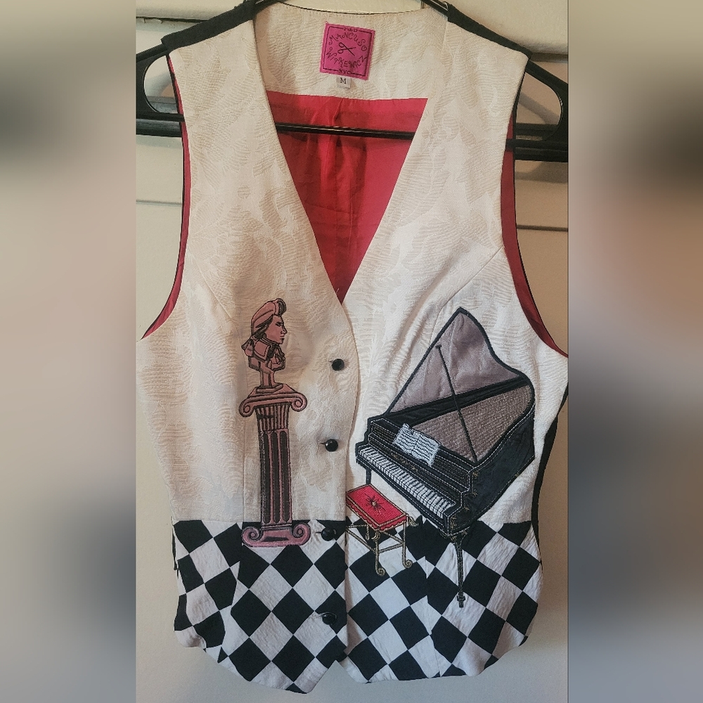 Vintage Mancuso Witkewicz Medium Silk Beethoven Vest